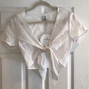 Princess Polly White Wrap Top